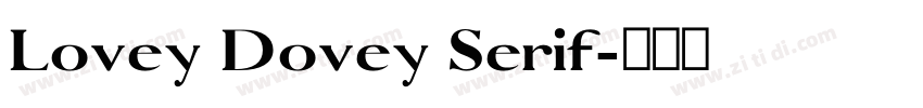 Lovey Dovey Serif字体转换